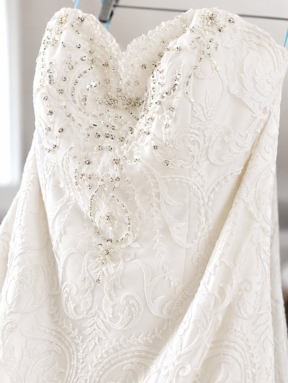 Custom Couture Mermaid Wedding Dress |Ivory | Sweetheart |Professionally Clean - Picture 4 of 10